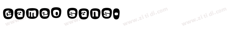 Cameo sans字体转换